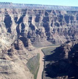большой каньон – один из глубочайших каньонов в мире. природные чудеса света